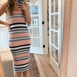 Anthropologie Callahan Strapless Midi sweater Dress